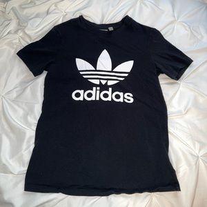 Adidas black and white tshirt, size small